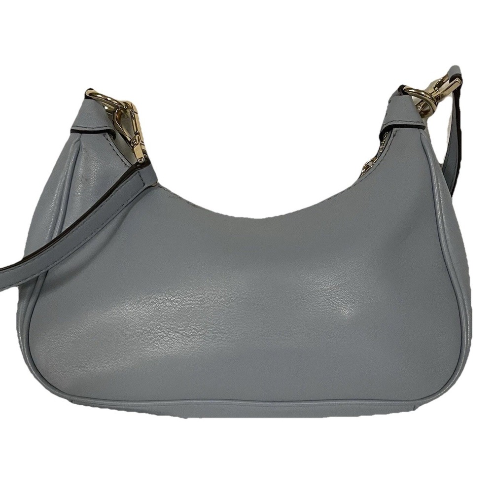 NWOT! MICHAEL KORS Cora Medium Logo Embossed Shoulder/Crossbody Bag - Blue - Picture 5 of 9